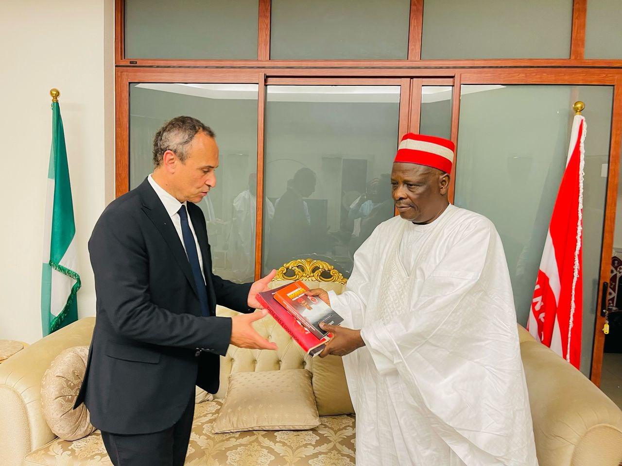 Kwankwaso reveals why French ambassador to Nigeria visited him 1 Kwankwaso reveals why French ambassador to Nigeria visited him